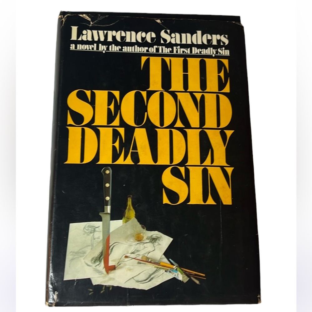 The Second Deadly Sin Lawrence Sanders 1977 Hardcover Vintage Book